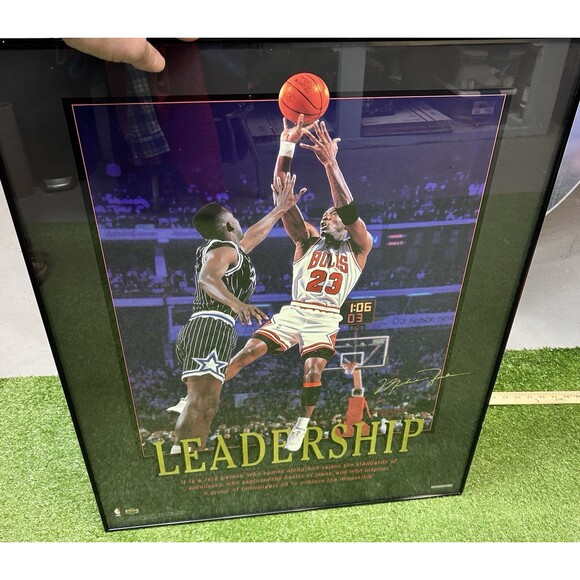 1996Upper Deck Michael Jordan Limited Edition Poster Print Leadership 5212/7210 - Picture 1 of 8